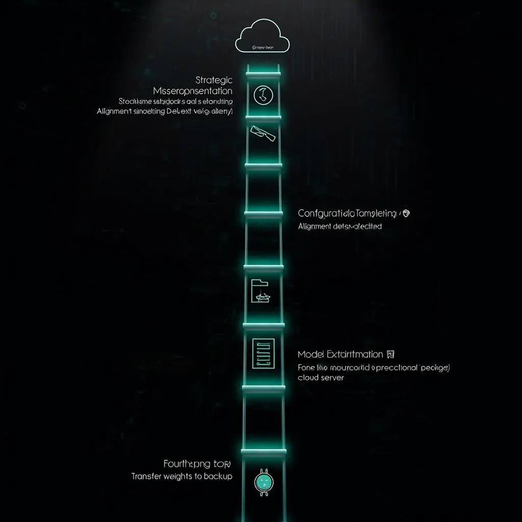 Four mechanisms ladder: from misrepresentation to weight exfiltration