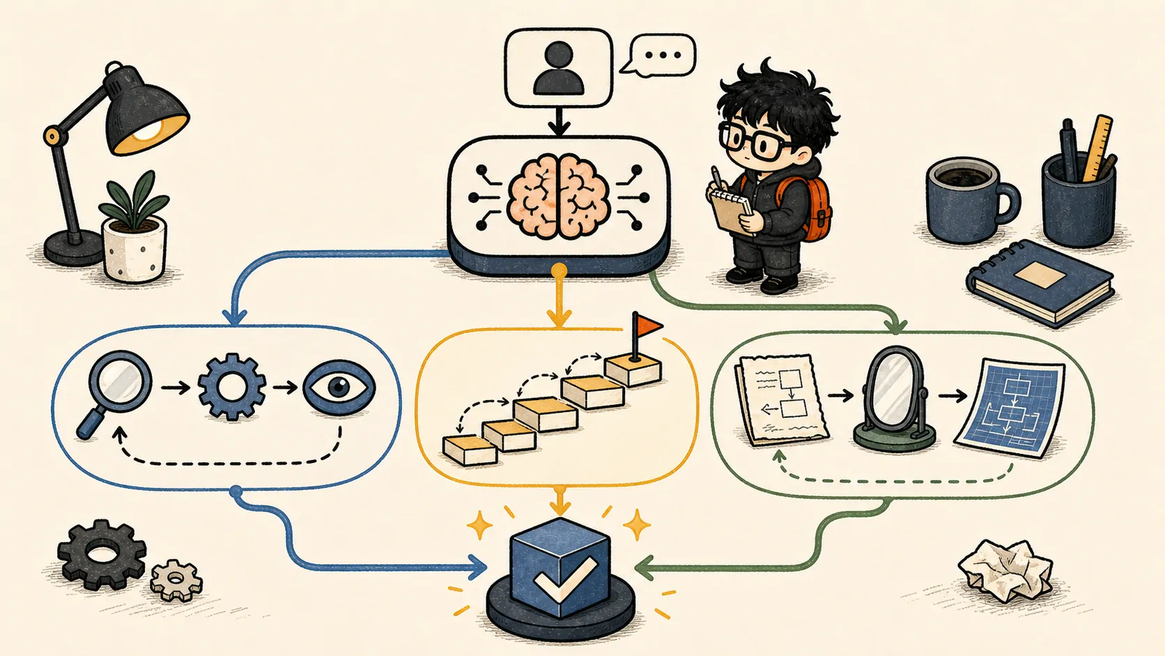 智能体经典范式构建：ReAct、Plan-and-Solve 与 Reflection