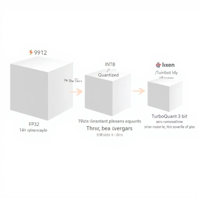 Compression comparison: FP32 vs INT8 vs TurboQuant 3-bit