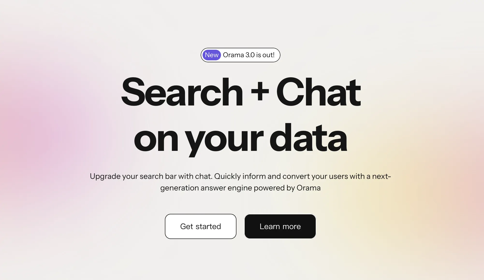 Search with Orama